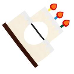 WOFASHPURET Geburtstagskuchen-Stirnband spaß geschenke caps Stirnband mit Geburtstagskerzen Geburtstag verkleiden Requisiten schmücken Hüte kreative Foto-Requisiten Geburtstagstorte Hut bilden von WOFASHPURET