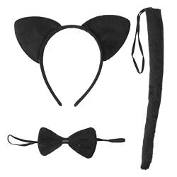 WOFASHPURET Party-Cosplay-Kostüm Süßes Katzenohren-Stirnband Für Die Tägliche Party 3 Stück von WOFASHPURET