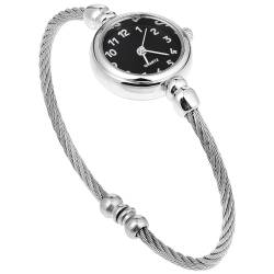 WOFASHPURET Uhren für Damen Vintage-Armbanduhren für Damen Stilvolle Quarzuhr Zierliche Kleine Uhr Geburtstagsgeschenk für Damen Damen Mädchen Silber von WOFASHPURET