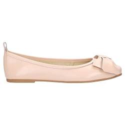 WOJAS Ballerinas Damen | Bequeme Ballerina Schuhe mit mit Schleife | Hausschuhe Bequem | Leder Balerinaschuhe - Rosa 44007-54 r. 40 von WOJAS