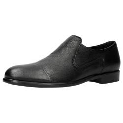 WOJAS - Damen Loafers/Elegant Leder Schuhe/Loafer Slipper/Flache Sohle/Schwarz, 46049-51, Größe 37 von WOJAS