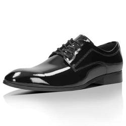 WOJAS - Herren Halbschuhe I Derby I Lackleder I Weiches Futter I Elegant I Klassisches Design I 900531 - Schwarz, Gr. 43 von WOJAS