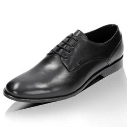 WOJAS - Herren Halbschuhe I Glattleder I Klassisches Design I Elegant und Bequem I Formeller Stil I 7030-51 - Schwarz, Gr. 47 von WOJAS