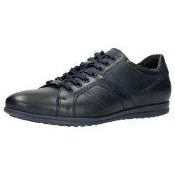 WOJAS - Herren Turnschuhe | Herrensneaker aus Glattleder | Traditionelles Design | Schnürschuhe | Modisch und Bequem | Dunkelblau - 8075-56, Gr. 42 von WOJAS