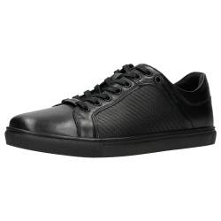 WOJAS - Sneaker für Herren | Turnschuhe | Schuhe aus Leder | Männerschuhe | Freizeitschuhe | Schwarz 10035-51 - Gr. 41 von WOJAS