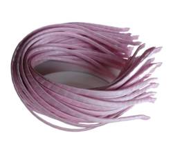 WOMELF 10PCS 5mm Satinband Umwickelt Plain Metall Stirnbänder Basis Haarbänder for DIY Haar Zubehör Haar Hoops Bögen (Color : Light Pink) von WOMELF