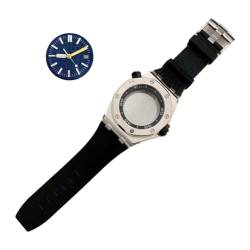 WOMELF 42-mm-Uhrengehäuse-Set, Uhrenzubehör mit Kapitelring, Armband, Zifferblatt, Zeiger, Herren-Stahlgehäuse, kompatibel mit NH35-Uhrwerk (Color : NO.3, Size : 42MM) von WOMELF