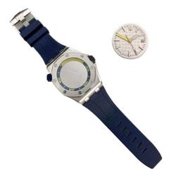 WOMELF 42-mm-Uhrengehäuse-Set, Uhrenzubehör mit Kapitelring, Armband, Zifferblatt, Zeiger, Herren-Stahlgehäuse, kompatibel mit NH35-Uhrwerk (Color : NO.8, Size : 42MM) von WOMELF