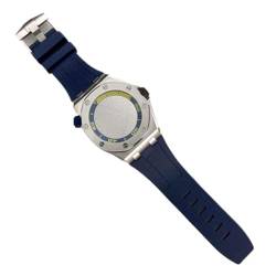 WOMELF 42-mm-Uhrengehäuse-Set, Uhrenzubehör mit Kapitelring, Armband, Zifferblatt, Zeiger, Herren-Stahlgehäuse, kompatibel mit NH35-Uhrwerk (Color : NO.9, Size : 42MM) von WOMELF