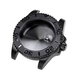 WOMELF Schwarzes Gehäuse mit Saphirglas, wasserdicht, kompatibel mit automatischem mechanischem Uhrwerk NH35, Nh36, Nh34 (Color : 1) von WOMELF