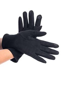 WOMEN'S WEAR U&F FASHIONSTORE U&F Touchscreen Handschuhe Damen mit flauschigem Innenfutter | Wärmende Fingerhandschuhe mit Touchfunktion Grau von WOMEN'S WEAR U&F FASHIONSTORE