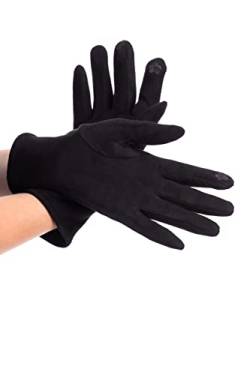 WOMEN'S WEAR U&F FASHIONSTORE U&F Touchscreen Handschuhe Damen mit flauschigem Innenfutter | Wärmende Fingerhandschuhe mit Touchfunktion Schwarz von WOMEN'S WEAR U&F FASHIONSTORE