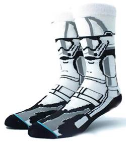 WOO GIRL Idol Socken - Darth Vader / R2D2 / Storm Trooper - Zuhause und als Hinkucker unterwegs für Star Wars Fans - Größe 37-45 (STORM TROOPER) von WOO GIRL