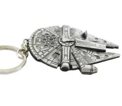Millenium Falke - Schlüsselanhänger aus Metall mit Ring- für Fans der Star Wars Saga von WOO LANDO
