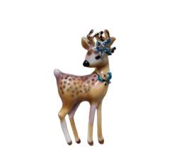 Niedliche Elch Hirsch Brosche klein 4,5cm - Deer Brooch Pullover Schal Strickjacke Hemd Bluse Weihnachten Geschenk für Frauen und Mädchen von WOO MANTO