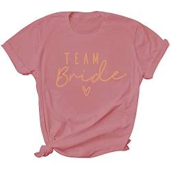 T Shirt Team Braut, Tshirt Frauen, Junggesellenabschied T-Shirt?Rosa L? von WOOD MEETS COLOR