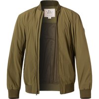 WOOLRICH Herren Blouson grün Mikrofaser unifarben von WOOLRICH