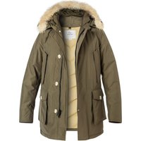 WOOLRICH Herren Daunenparka grün Mikrofaser unifarben von WOOLRICH