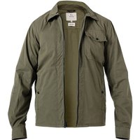 WOOLRICH Herren Overshirt grün Baumwolle unifarben von WOOLRICH