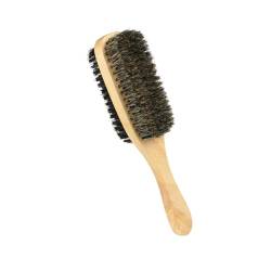 WOONEKY 1Stk Schnurrbart sauberer Bartbürste für Herren Bartreinigungsbürste Bartbürste für Männer Bartpflegebürste Zubehör bbrush brushes Holzgriff Bartkamm Friseurkamm Waschmittel Bambus von WOONEKY