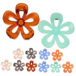 WOONEKY Haarkrallen 12st Griffigkeit Kleine Klauenklammern Krallenclips Blumenklauenclip Blumenklammern Diffusor Blumenclips Große Klauenklammern Kleine Krallenclips Kratzen Fräulein Haar von WOONEKY