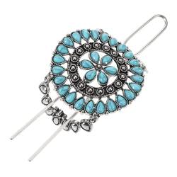 WOONEKY Haarnadel Haarklammer Haarspangen frauen kopfschmuck Vintage Haarstab Haargabel für Frauen Retro-Haarstab chinesischer Stil Haarschmuck Türkis Kopfbedeckung Fräulein Zinklegierung von WOONEKY