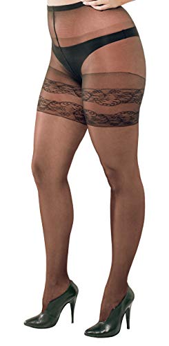 Strumpfhose RUSTICA 20 den, Farbe SCHWARZ, Große XL, produziert mit innovativer Technologie LYCRA XCEPTIONELLE, um den höchstmöglichen Komfort und die Anpassung an die Körperformen zu gewährleisten von WOOTI TIGHTS