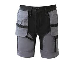 WORK IDEA Builder-Arbeitsshorts für Herren – strapazierfähige Sommer-Shorts für den Kampfeinsatz – mehrere Taschen, abnehmbare Flugtaschen-Shorts von WORK IDEA