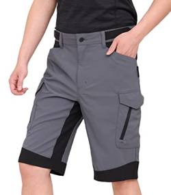 WORK IDEA Vielseitige Elastische wasserdichte Herren-Shorts mit Mehreren Taschen - Perfekt für Outdoor-Abenteuer von WORK IDEA