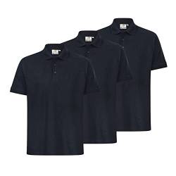 WORXWEAR 3er Set Herren Poloshirt Workwear Basic im Vorteilspack Berufskleidung der Marke, Größe:XXL, Farbe:Dunkelblau von WORXWEAR