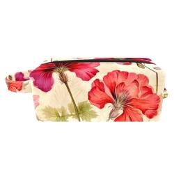 Make up Taschen Organizer,Kosmetiktaschen für Frauen,Weinlese Sommer Weinlese Blumen,kleine Make up Tasche von WOSHJIUK