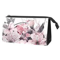 Reise Kulturbeutel,kleine Make up Tasche,Kirschblüte rosa,Make up Taschen für Frauen von WOSHJIUK