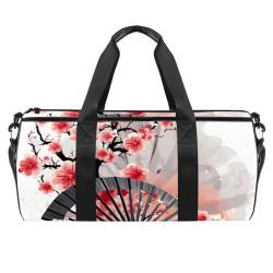 Sporttaschen für Damen,Reisetasche für Reisen,Fan und Malerei im chinesischen Stil,Sporttasche für Herren von WOSHJIUK