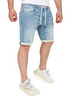 WOTEGA Blaue Jeans Shorts Herren Kurze Hose Männer Herrenmode Stylisch Stretch-Jeans- Short Pants Men Baumwoll Diego, (Captains Blue 184020), W29 von WOTEGA