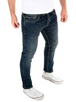 WOTEGA Dunkelblaue Slim Fit Jeans Alistar - Denim Herren Hose - Baumwoll Männerjeans, Blau (total Eclipse 194010), W29/L32 von WOTEGA