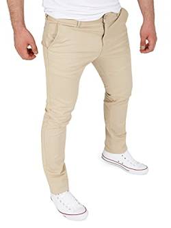 WOTEGA Glenn - Chino Cargohose Herren - Männer Hose Slim Fit - Baumwoll Chinohosen, Beige (Light Taupe 161210), W34/L32 von WOTEGA