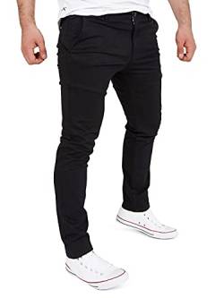 WOTEGA Glenn - Chino Stoffhose Herren - Schwarze Chinohose - Männer Chinojeans Slim Fit, Schwarz (Black 194008), W31/L30 von WOTEGA