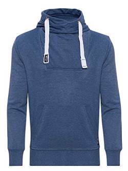 WOTEGA Herren Kapuzenpullover David - Sweat Hoodies für Männer - Kapuzensweatshirt Hoodie Pullover Sweatshirt, Blau (Bijou Blue 183921), XL von WOTEGA