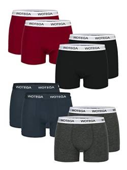 WOTEGA Joe - 8er Pack Herren Boxershorts - Männer Unterwäsche Retroshorts - Baumwoll Unterhosen für Herren von WOTEGA