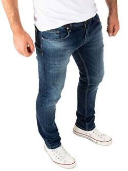 WOTEGA Justin - Slim Fit Herren Jeans Hosen - Stretch Jeanshose - Männer Stretchjeans Herrenhosen, Dunkelblau (Insignia Blue 194028), W29/L34 von WOTEGA