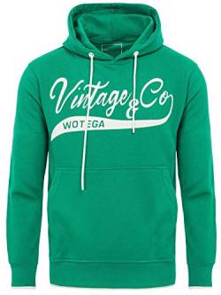 WOTEGA Kapuzenpullover WT Star - Hoodies Für Herren - Grüner Männer Sweatshirt - Kapuzenpullover Mit Taschen, Grün (Jelly Bean 176030), 3XL von WOTEGA