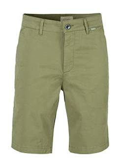 WOTEGA Spring - Männer Slim Fit Shorthose - Dunkelgrüne Chino Short Herren - Stretch Chino Short, Grün (Deep Lichen Green 180312), W31 von WOTEGA