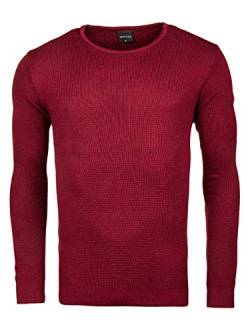 WOTEGA Structured Crew Neck Noah, Rot (Winetasting 192118), L von WOTEGA