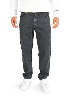 WOTEGA Thor - Bauwoll Jeanshosen - Herren Denim Stoffhosen - Denim Hosen Männer, Schwarz (Phantom 194205), W36/L32 von WOTEGA