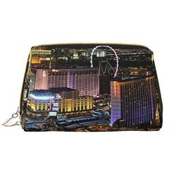 WOWBED Las Vegas Make-up-Tasche, bedruckt, Leder, groß, für Reisen, Make-up, Organizer, Kosmetikpinsel, Tasche für Damen und Mädchen, Weiss/opulenter Garten, Einheitsgröße von WOWBED