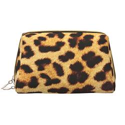 WOWBED Make-up-Tasche mit Leoparden-Muster, bedrucktes Leder, groß, für Reisen, Make-up, Organizer, Kosmetikpinsel, Tasche für Frauen und Mädchen, Weiss/opulenter Garten, Einheitsgröße von WOWBED