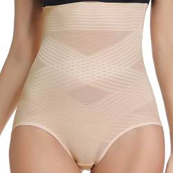 WOWENY Shapewear Damen Bauchweg Unterhosen Bauchweg Damen Hoher Taille Taillenformen Atmungsaktive Slip Miederhose Taillenslip Miederpants Miederslip Shapewear von WOWENY