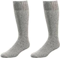 WOWERAT Original Bergbau Arbeitssocke „Püttsocken“ – ¾-lang, 5 Paar (Gr.one size, graumeliert) von WOWERAT