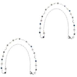 WRITWAA 2st Kristall-taillenkette Taillengürtel Körperkette Gewebte Taillenkette Frauen Bauchkette Bauchschmuck Für Frauen Taille Gurtzeug Quaste Zinklegierung Fräulein Taillenverzierungen von WRITWAA