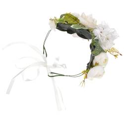 WRITWAA Damenstirnbänder für das Haar Blumenkopfschmuck Kopfschmuck der Braut stutzenhalter kapuzenpullover Stirnband Girlande Hochzeitskopfschmuck für die Braut Haarband für Damen Mädchen von WRITWAA